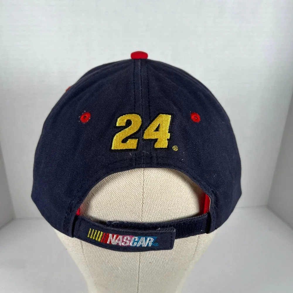 Jeff Gordon DuPont Motorsports NASCAR Hat Winners Circle #24 Navy Silver Red Cap